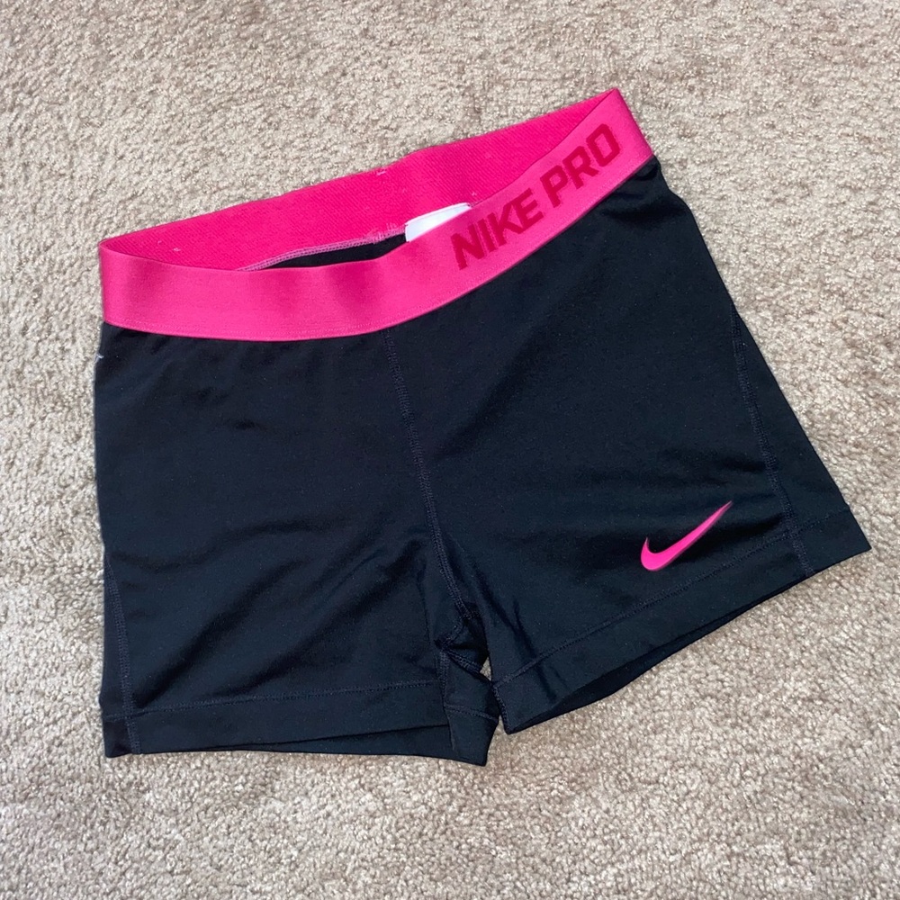 Black Nike Pro Dri-Fit Spandex Shorts